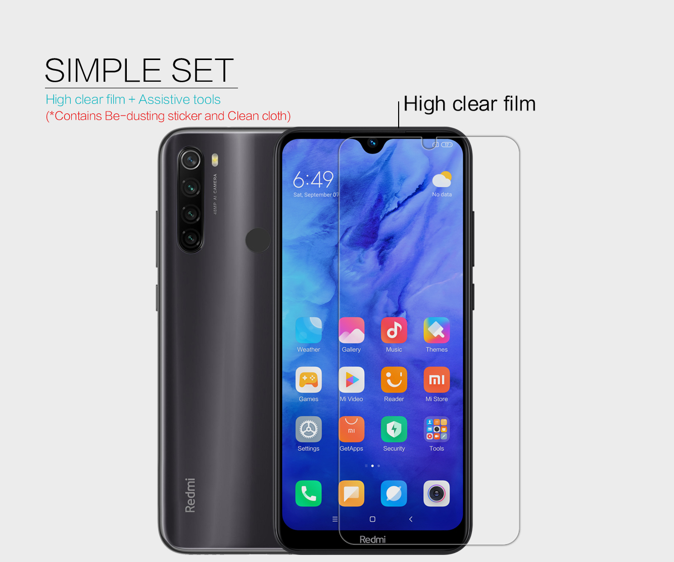 NILLKIN-Anti-scratch-High-Definition-Soft-PET-Screen-Protector-for-Xiaomi-Redmi-Note-8T-Non-original-1613485-5